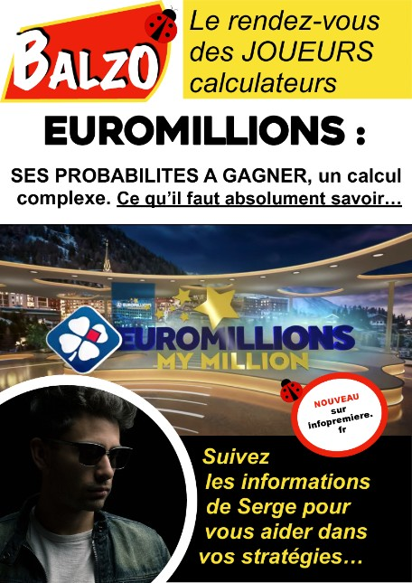Euromillions : Les probabilités au jeu, calcul des chances de gagner altText